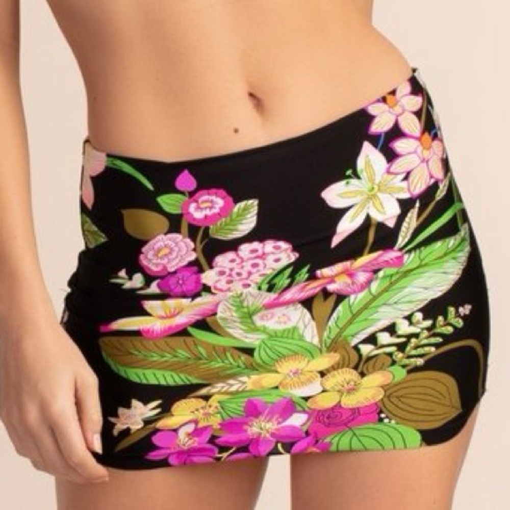 Trina Turk Moonlit Lotus swim skirt